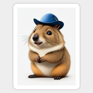 Cute Furry Friendly Mr. Quokka Sticker